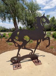 Iron Horse Sculpture